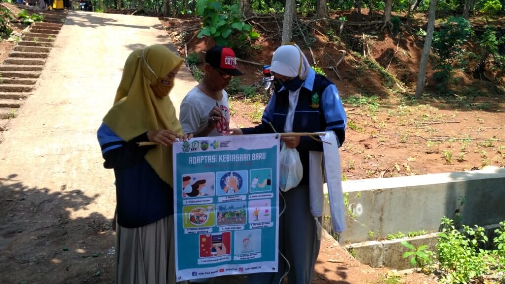 Mahasiswa KKN UIN Walisongo Ajak Masyarakat Terapkan Protokol Kesehatan