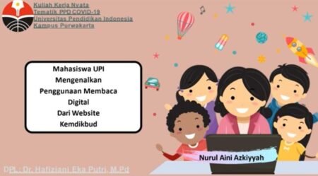 Lakukan KKN, Mahasiswa Ini Kenalkan Membaca Digital dari Situs Resmi Kemendikbud