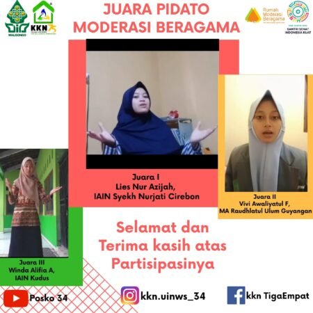 Dakwah Moderasi Beragama, KKN UIN Walisongo Adakan Lomba Pidato