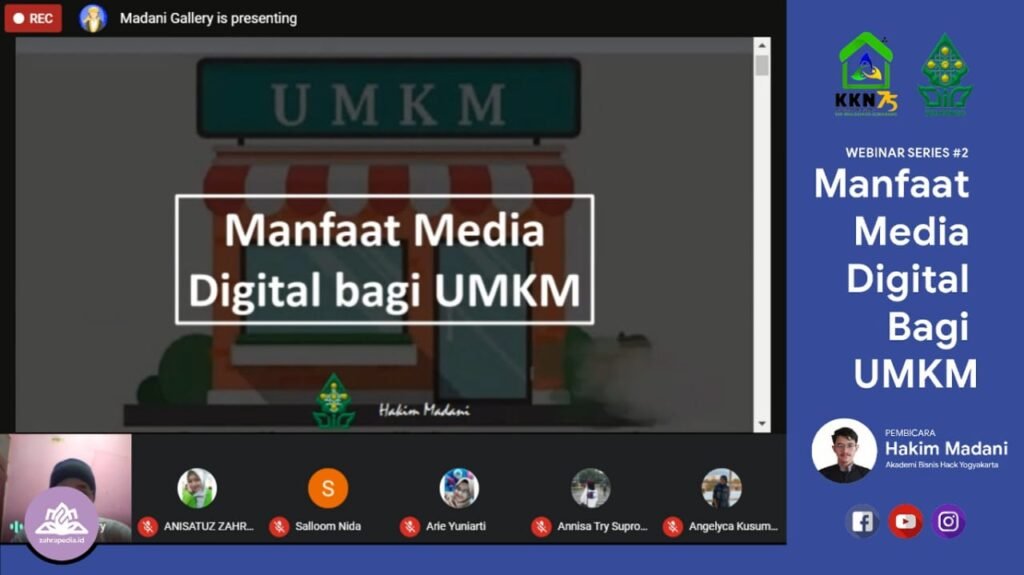 Tingkatkan Wawasan Keilmuan di Tengah Pandemi, Mahasiswa KKN Adakan Webinar dan Workshop