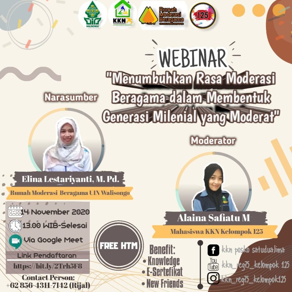 Mahasiswa UIN Walisongo Gelar Webinar Moderasi Beragama