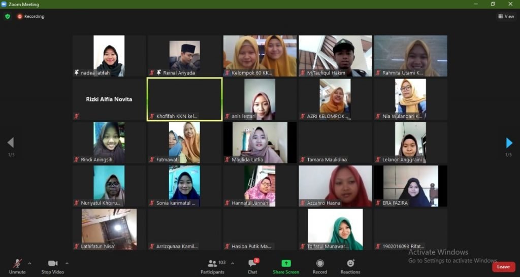 Mahasiswa KKN UIN Walisongo Gelar Webinar Nasional Virtual