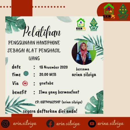 Mahasiswa KKN UIN Walisongo Adakan Pelatihan Pemanfaatan Handphone