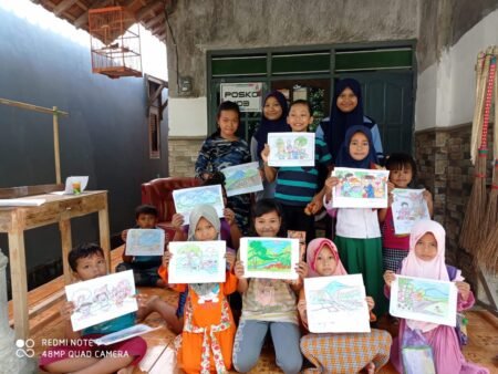 Mahasiswa KKN Reguler Adakan Lomba Mewarnai