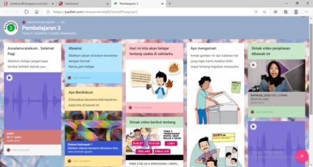 Pendampingan Belajar Siswa SD dengan Memanfaatkan Media Padlet