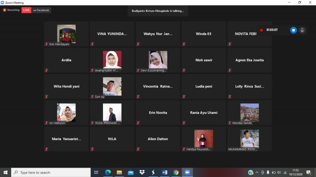 Gelar Webinar, SMFEB Unikama Kaji Peran Milenial dalam Arus Perekonomian