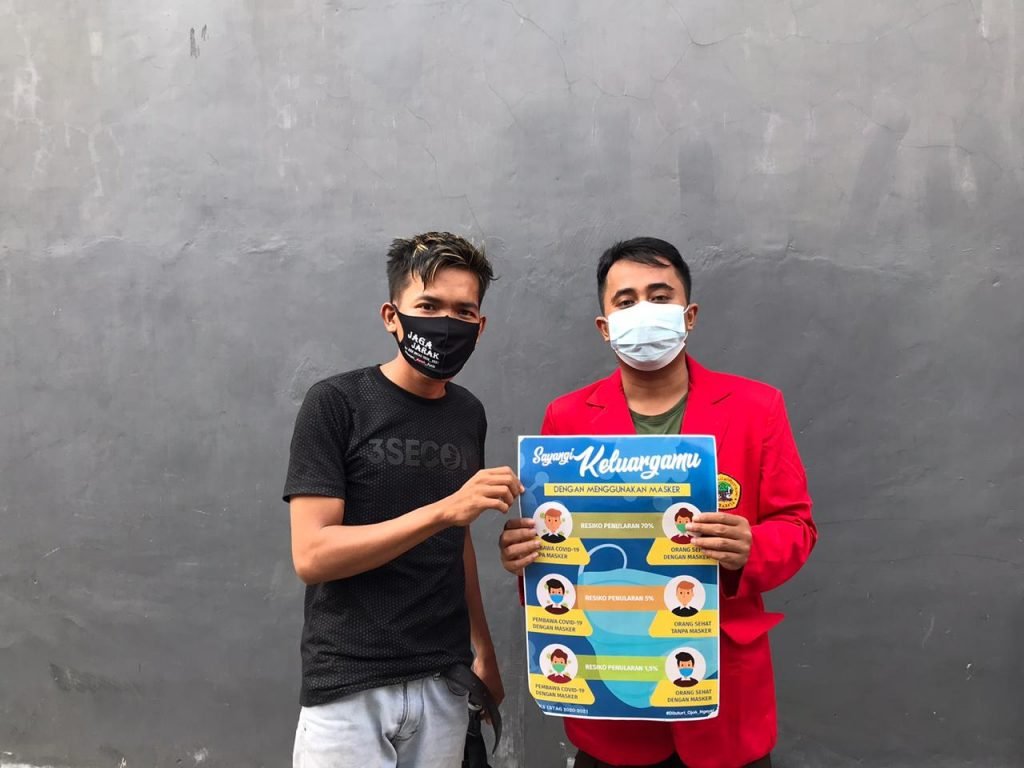 Tingkatkan Kesadaran Warga, Mahasiswa Untag Lakukan Sosialisasi Protokol Kesehatan