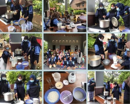 Edukasi Masyarakat dengan Sosialisasi Pembuatan Jamu Beras Kencur Mahasiswa Kuliah Kerja Nyata (KKN) UIN Walisongo Semarang lakukan sosialisasi pembuatan jamu beras kencur