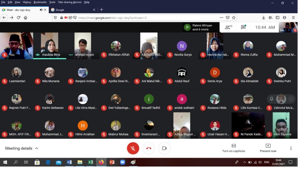 Peluang dan Tantangan Digitalisasi Ekonomi di Tengah Pandemi Mahasiswa Kuliah Kerja Nyata (KKN) Mandiri Inisiatif Terprogram (MIT) Dari Rumah (DR) angkatan ke-11 Kelompok 52 UIN Walisongo Semarang menyelenggarakan webinar