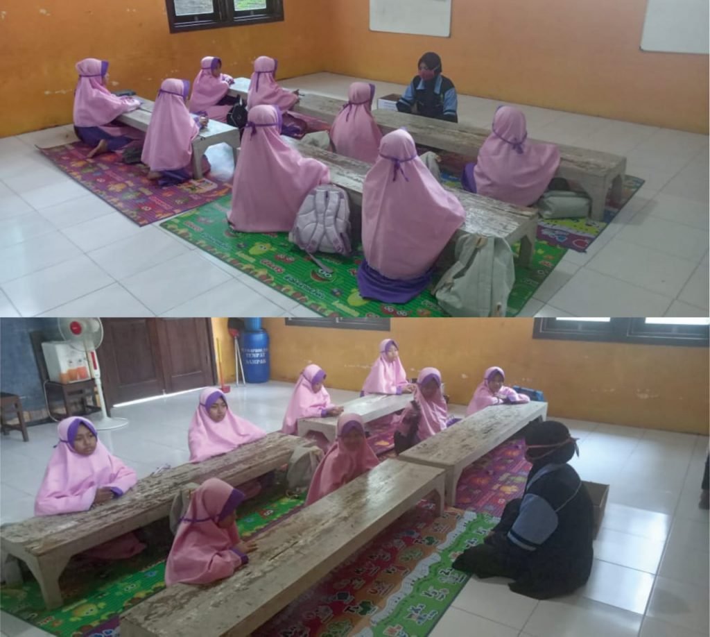 Di Tengah Pandemi, TPQ Karli Muttaqin Tetap Menjalankan kegiatan Tatap Muka Kegiatan mengaji di TPQ Karli Muttaqin