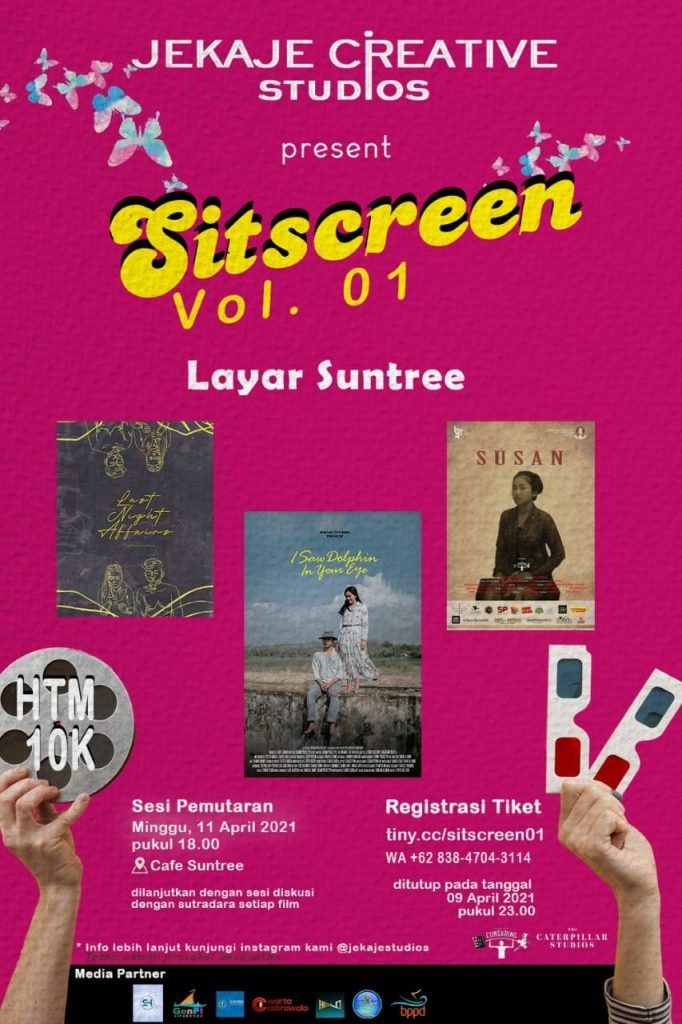 Catat, FiISDIYE 2020 Bakal Segera Tayang Poster I Saw Dolphins In Your Eye (tengah) bersama 2 poster film lainnya
