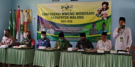 Kiai Ahmad Sholihin Nahkodai MWC NU Wonosari 5 Tahun Kedepan Konferensi yang digelar MWCNU Wonosari