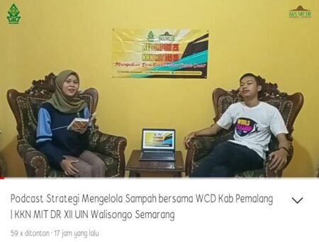 Adakan Podcast, Mahasiswa KKN UIN Walisongo Kaji Strategi Mengelola Sampah