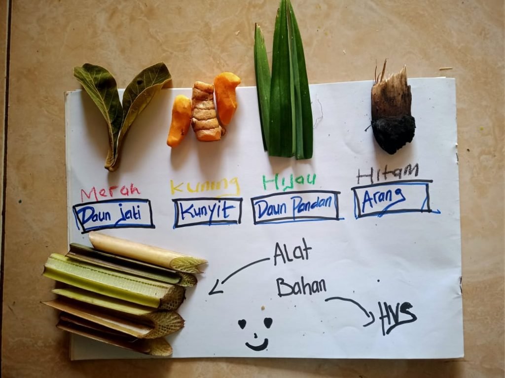 Kreatif, Mahasiswi Ini Buat Kreasi Cap dari Pelepah Pisang Cap yang terbuat dari pelepah pisang kreasi mahasiswa KKN UIN Walisongo
