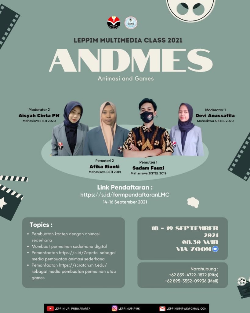 Potret Pelaksanaan Multimedia Class Kreasi LEPPIM UPI Purwakarta Pamflet Kegiatan Multimedia Class oleh LEPPIM UPI Purwakarta