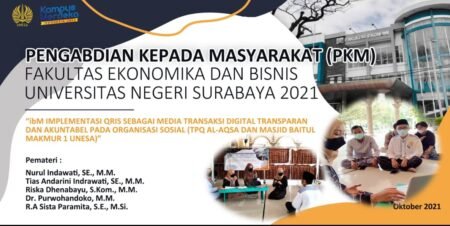 Dosen FEB UNESA Lakukan Edukasi Penggunaan QRIS sebagai Media Transaksi Digital Banner Kegiatan Pengabdian