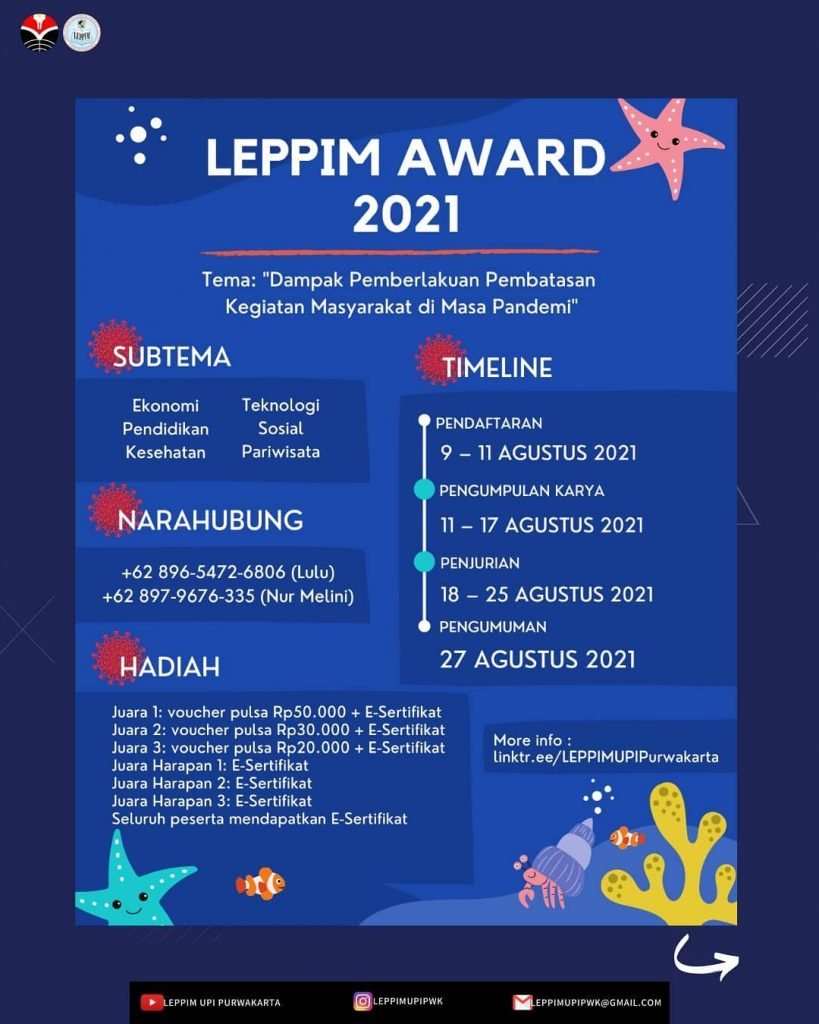 LEPPIM Award Jadi Wahana Kritis Peningkatan Skill Akademik Mahasiswa LEPPIM Award oleh LEPPIM UPI Purwakarta