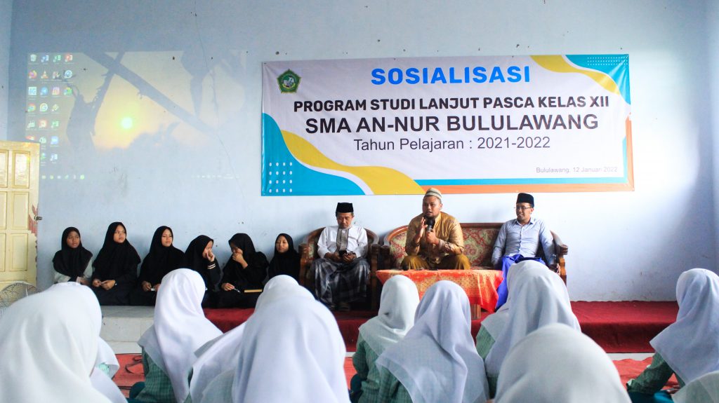 SMA An Nur gelar kegiatan bertajuk sosialisai program studi lanjut pasca kelas XII