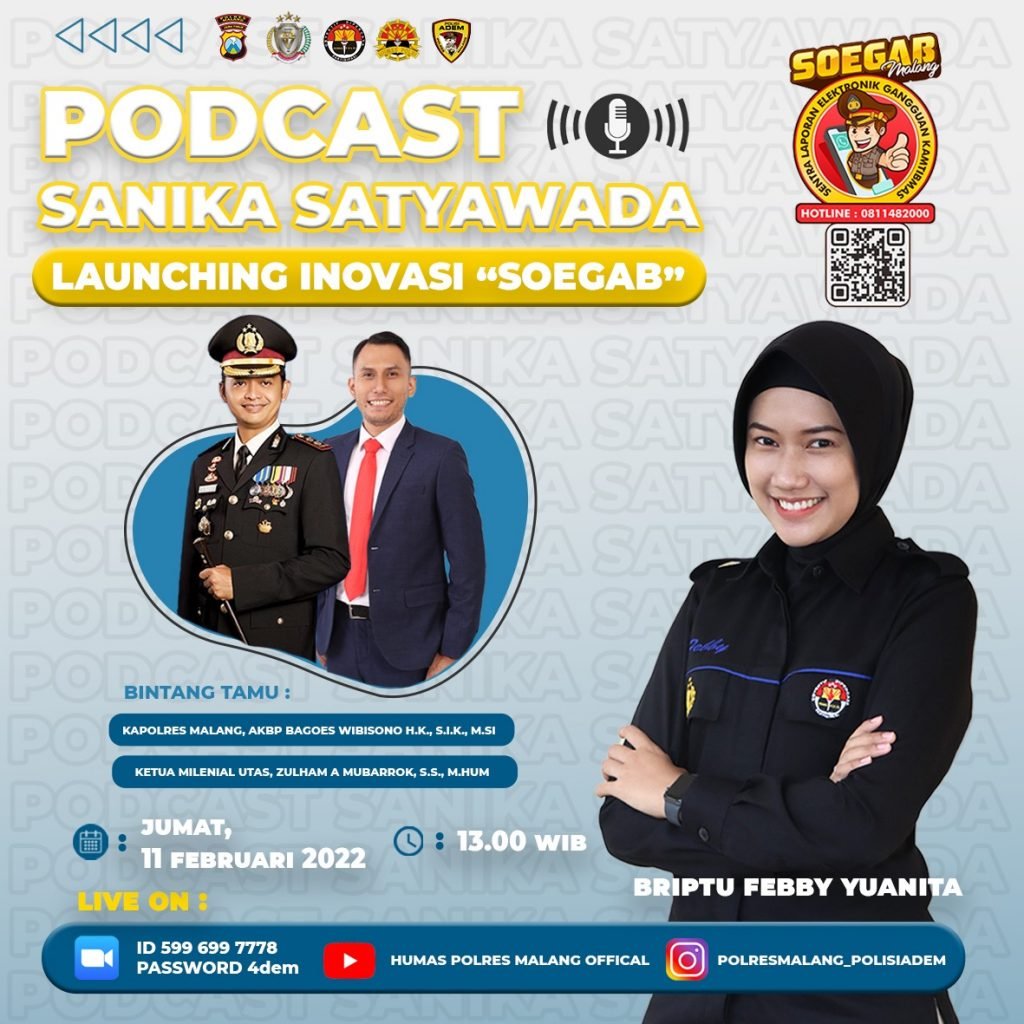 Permudah Layanan Publik, Polres Malang Bakal Launching Pengaduan Online SOEGAP Poster launching SOEGAP NGALAM oleh Polres Malang