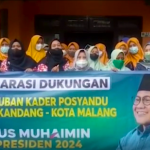 Kader Posyandu Se-Kecamatan Kedungkandang Kota Malang, Gelar Deklarasi Dukungan Gus Muhaimin Untuk Maju Pilpres 2024