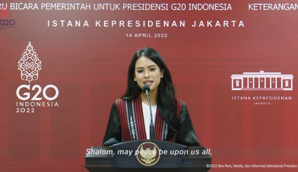 Maudy Ayunda Sebut 61% Anak Muda di Negara G20 Masih Kesulitan Akses Internet Juru Bicara Presidensi G20 Indonesia 2022, Maudy Ayunda / Skretarist Presiden YouTube