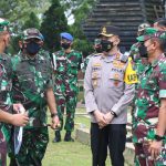 Jelang Apel Sinergitas TNI-POLRI, Kapolres Malang Dampingi Pangdam V Brawijaya Tinjau Lokasi