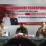 Gelar Silaturahmi, Forkopimda Kabupaten Malang Temui Pedagang Ternak di Pasar Gondanglegi