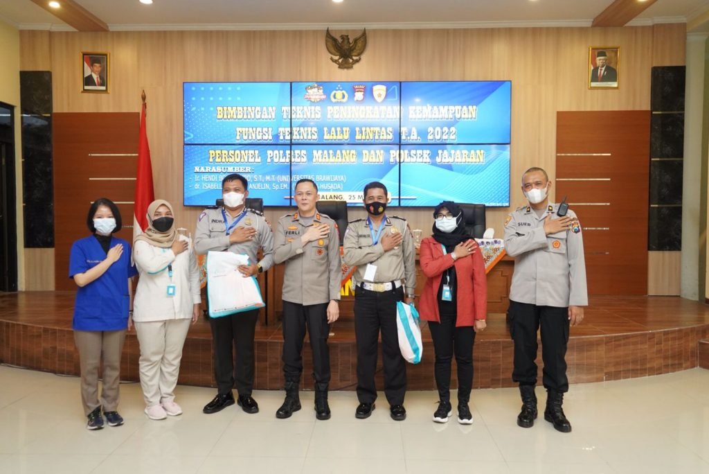 Cegah Laka Lantas, Polres Malang Gelar Pelatihan Fungsi Teknis Lantas Polres Malang menggelar pelatihan fungsi teknis lalulintas kepada personel Satuan Lalulintas Polres dan Polsek jajaran