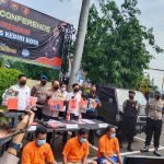 Ungkap Jaringan Curanmor, Polres Kediri Kota Amankan Lima Tersangka