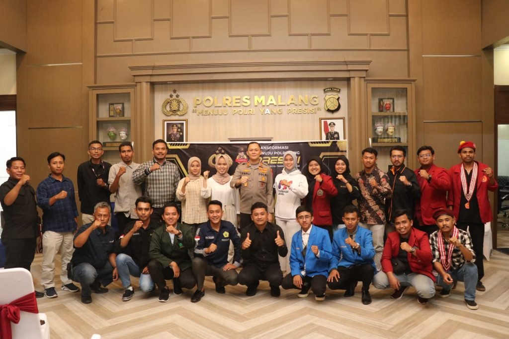 Diagram Jadi Wahana Kritis Polres Malang Ciptakan Kamtibmas Kondusif Kapolres Malang AKBP Ferli Hidayat bersama organisasi mahasiswa dari Kampus Malang Raya