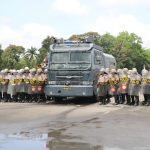Kuatkan Kekompakan, Sat Samapta Polres Malang Menggelar Latihan Pengendalian Massa