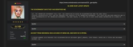 Kembali Berulah, Bjorka Ledek Pemerintah Salah Tangkap Pemuda di Madiun Komentar hacker Bjorka di forum hacker Breached.to terkait salah tangkap pemerintah / Screenshoot Breached.to
