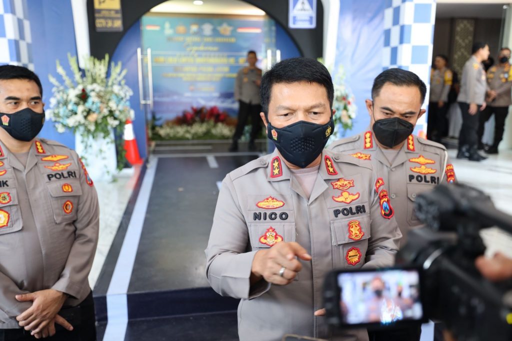 HUT Lantas Bhayangkara, Ditlantas Polda Jatim Launching Inovasi Monitoring Tracking Checklist Kapolda Jawa Timur Irjen Pol Nico Afinta dalam HUT Lalu Lintas Bhayangkara ke-67 / Ist