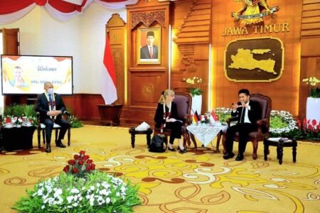 Pemprov Jatim Jajaki Potensi Kerjasama Teknologi Infrastruktur Hijau Jatim-Jerman Wakil Gubernur Jawa Timur Emil Elestianto Dardak menerima kunjungan Duta Besar Jerman untuk Indonesia Ms. Ina Lepel / dok. Pemprov Jatim