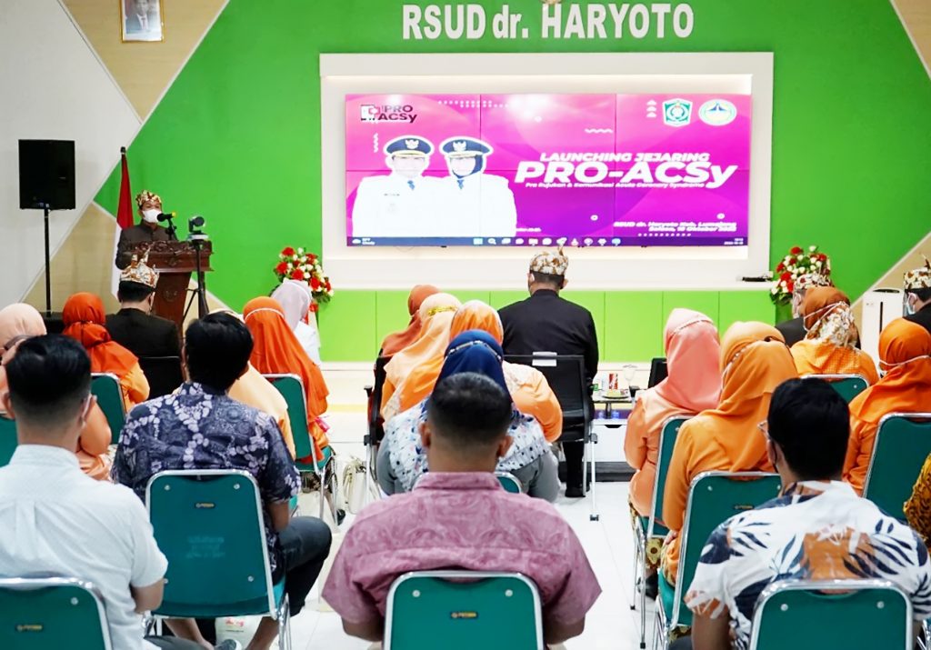 Bupati Lumajang Launching Jejaring PRO-ACSy, Optimalkan Penanganan Pasien Penyakit Jantung Pemkab Lumajang launching jejaring PRO-ACSy / Kominfo-lmj/Ad