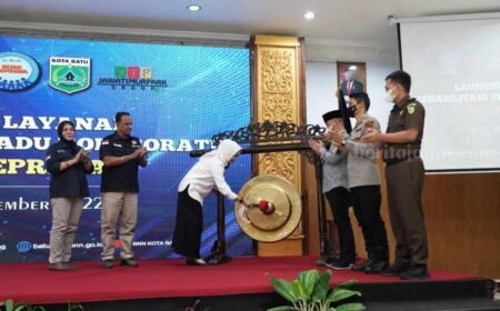 BNN Kota Batu Luncurkan Layanan Rehabilitasi Terpadu Pemukulan gong oleh Wali Kota Batu Dra. Hj Dewanti Rumpoko, M.Si / dok. Pemkot Batu