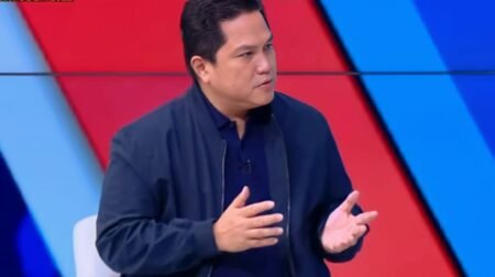 Presiden FIFA Bakal Ke Indonesia, Kawal Transformasi Sepak Bola Menteri BUMN Eric Thohir memberikan keterangan soal kunjungan FIFA / tangkapan layar KompasTV