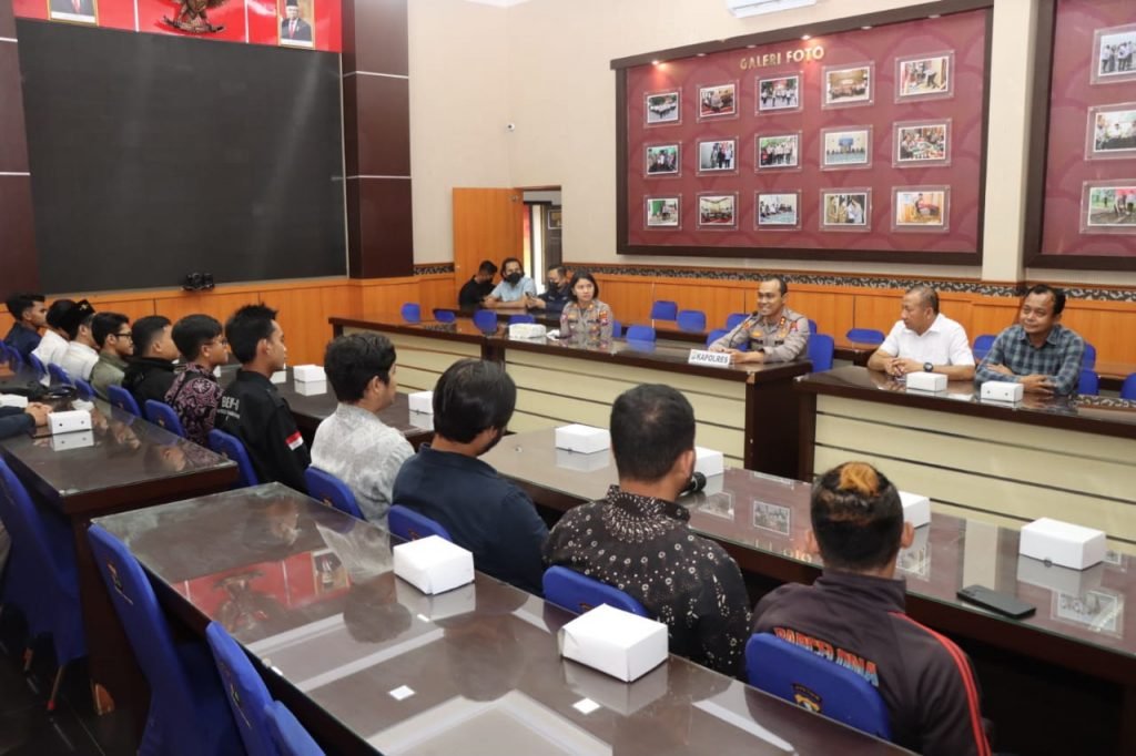 Melalui ‘DIAGRAM’ Kapolres Malang Bangun Komunikasi dengan Mahasiswa Dialog Polres Malang dengan mahasiswa / ist