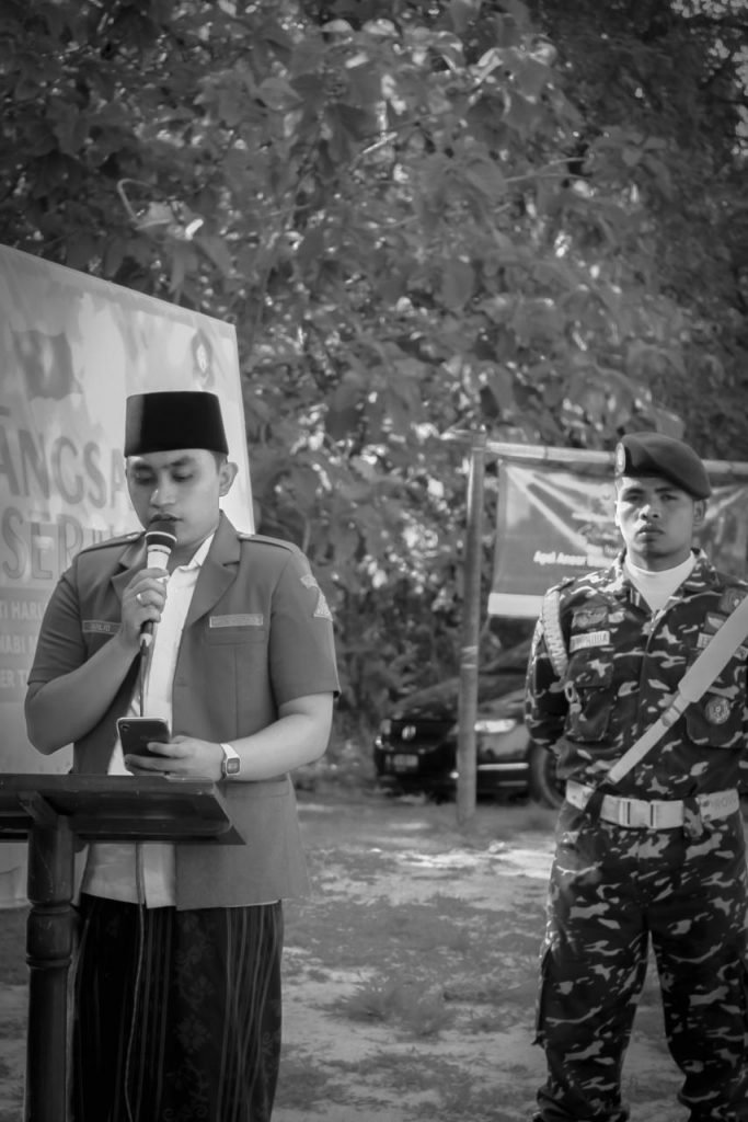 Gelar Apel Peringatan Hari Santri, Ansor Tlokoh Kukuhkan Komitmen Kholid MM