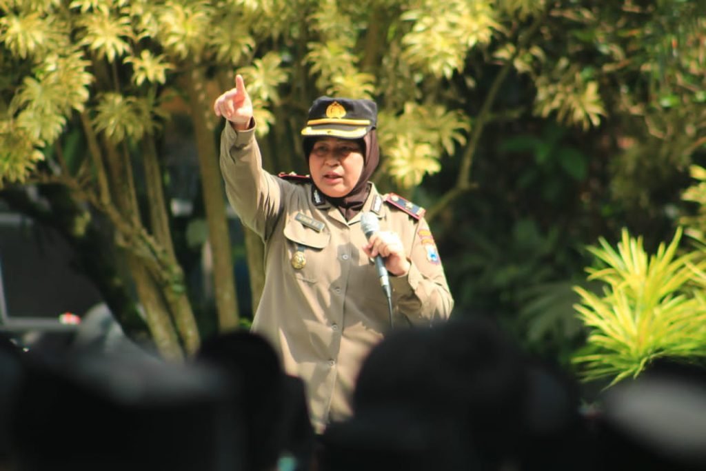 Kapolsek Bululawang Sosialisasikan Tindakan Hukum Bagi Pelaku Bullying Kapolsek Bululawang, Kompol Ainun Djariyah, S.H