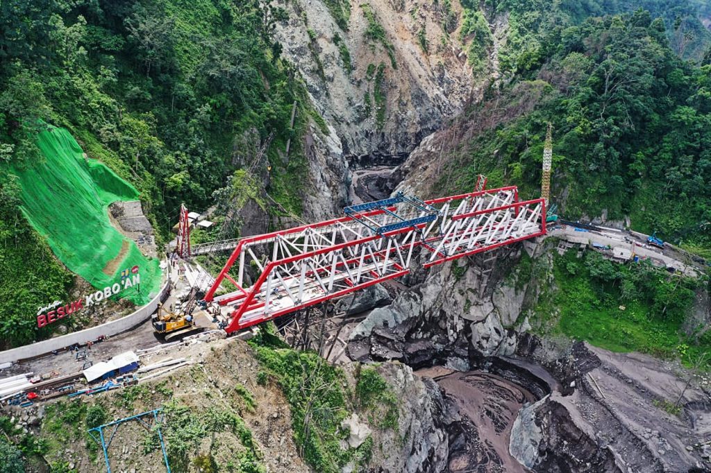 Terus Dibenahi, Jembatan Gladak Perak Lumajang Diperkirakan Segera Rampung Proses pembenahan Gladak Perak Lumajang/ Kominfo-lmj/Ydc