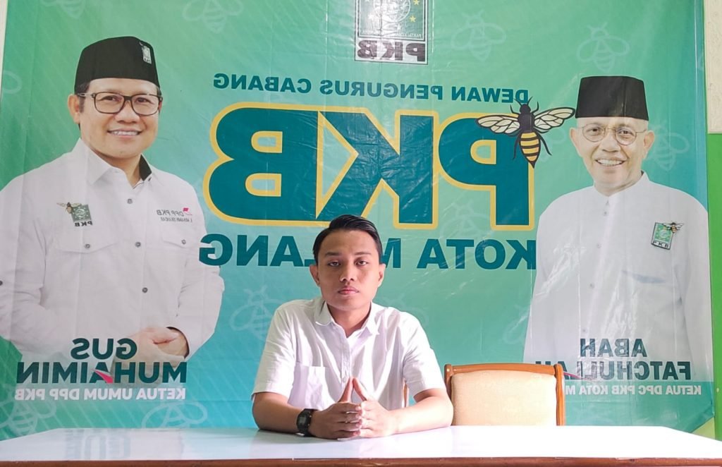 Manajer kampanye PKB Kota Malang Respon Positif Kehadiran Sandiaga Uno Dalam Peresmian Sekber PKB-GERINDRA BADRUL BARI, Manajer Kampanye DPC PKB Kota Malang saat menyampaikan respon peresmian Sekber PKB-GERINDRA pada awak media Selasa 24/01