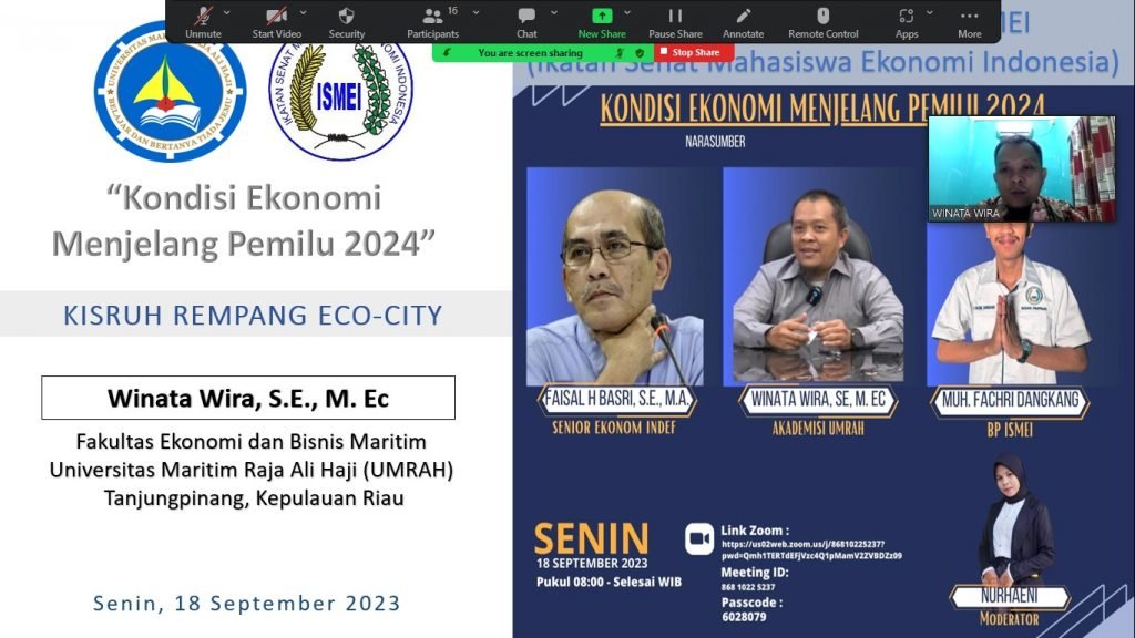 Diskusikan Ekonomi Indonesia Jelang Pemilu 2024, ISMEI : Ekonomi Indonesia Sedang Tidak Baik-baik Saja Diskusikan Ekonomi Indonesia Jelang Pemilu 2024, ISMEI : Ekonomi Indonesia Sedang Tidak Baik-baik Saja