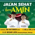 DPC PKB Kota Malang Gelar Jalan Sehat Bersama Pasangan AMIN