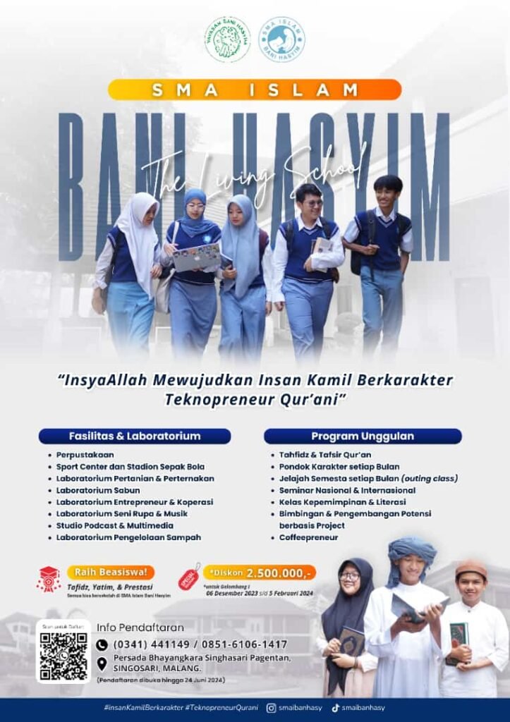 SMA Islam Bani Hasyim Siap Cetak Generasi Ilmuan Hingga Entrepreneur SMA Islam Bani Hasyim