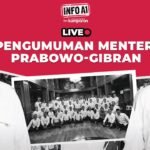 Berikut Susunan Lengkap Mentri Kabinet Merah Putih Prabowo-Gibran