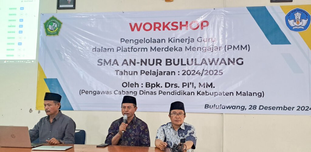 Workshop Pengelolaan Kinerja Guru SMA An Nur Bululawang: Dorong Profesionalisme Menuju Pendidikan Berkualitas Sma an nur