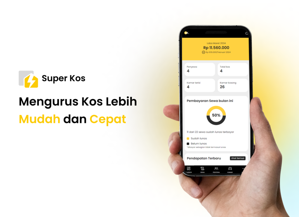 Aplikasi SuperKos, Solusi Management Kos yang Efektif Aplikasi SuperKos, Solusi Management Kos yang Efektif