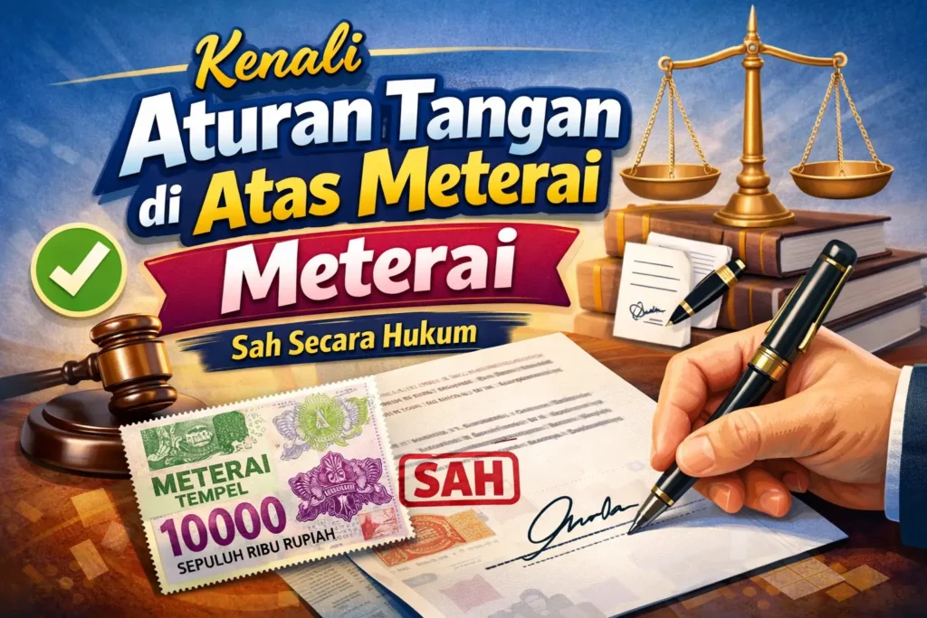 Kenali Aturan Tanda Tangan Diatas Meterai Sah Secara Hukum Kenali Aturan Tanda Tangan Diatas Meterai Sah Secara Hukum
