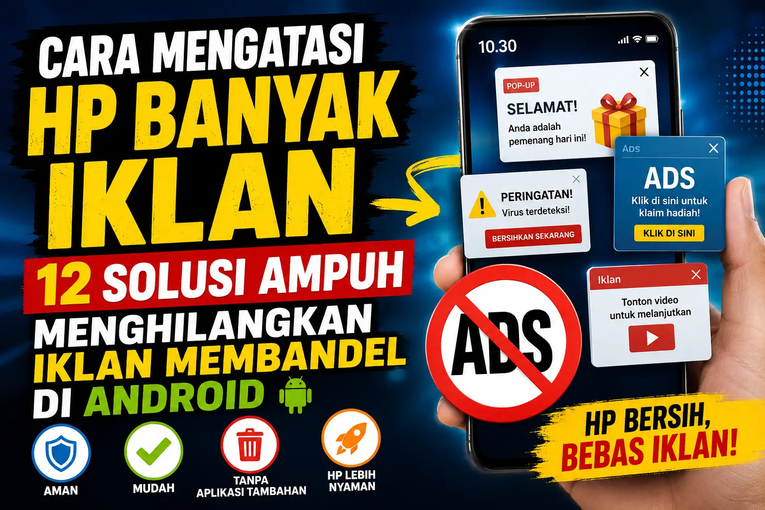 Cara Mengatasi HP Banyak Iklan: 12 Solusi Ampuh Menghilangkan Iklan Membandel di Android